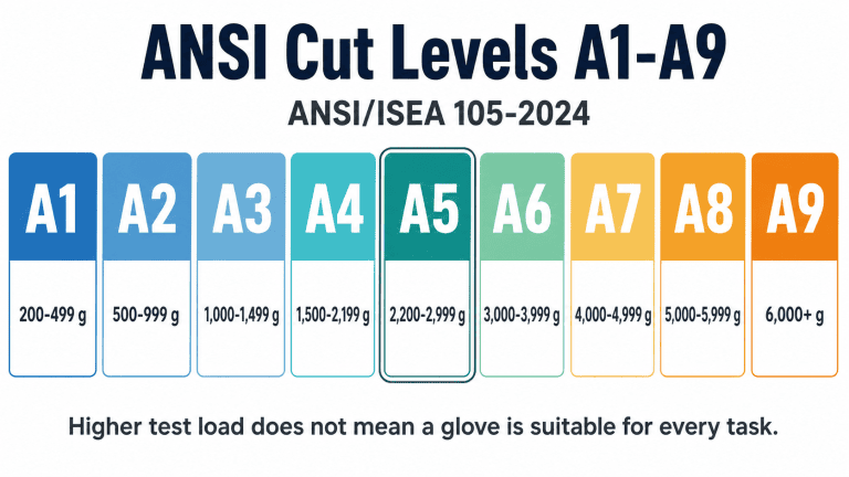 Cut-Resistant Glove Levels Explained: ANSI A1-A9 & EN 388
